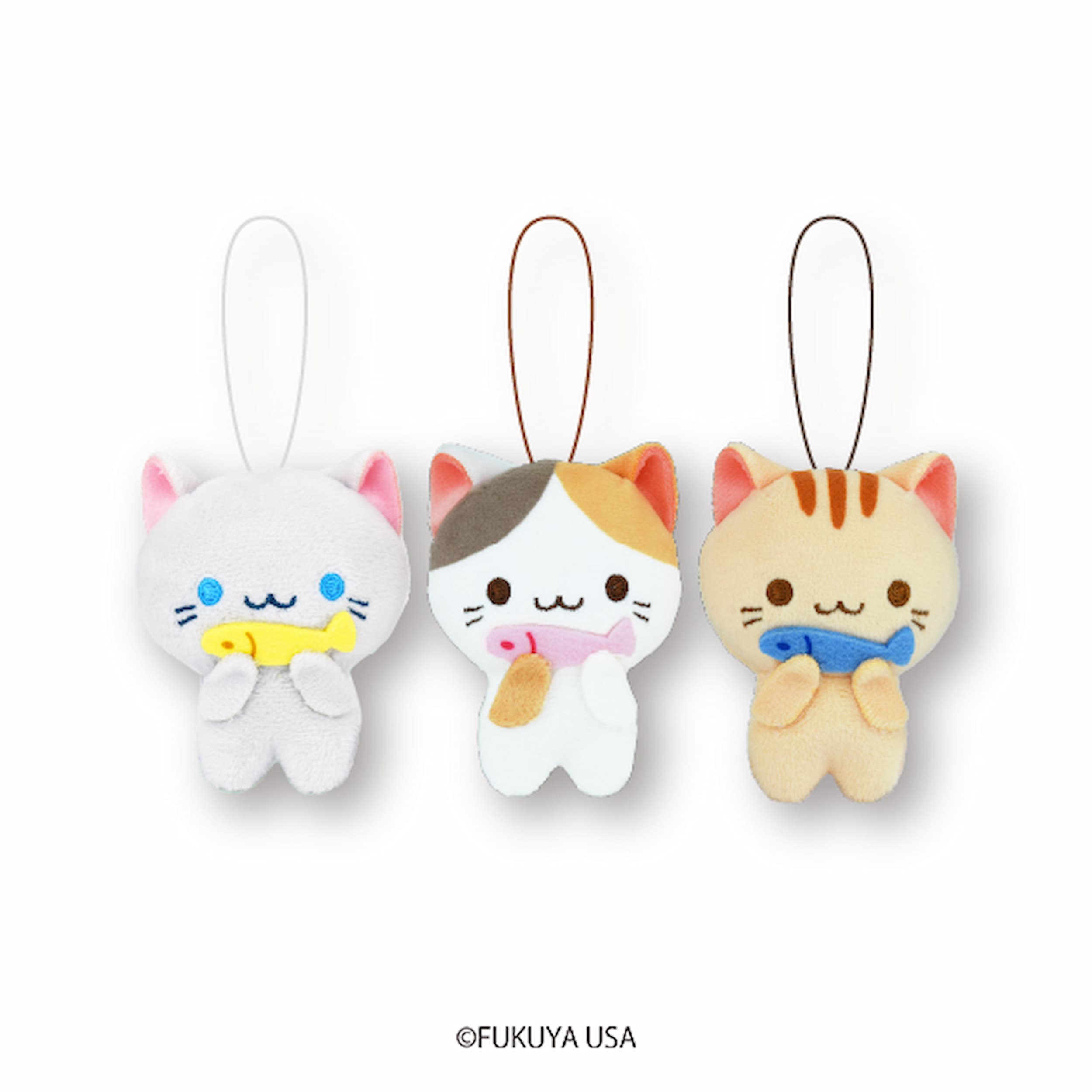 Cat with a fish Mascot Plush